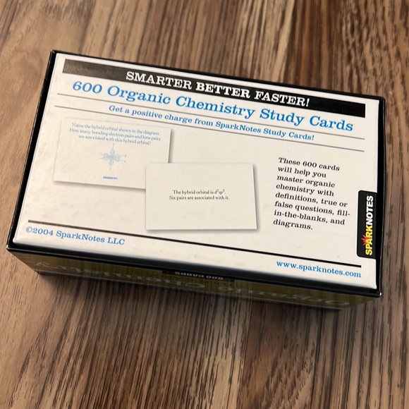 Spark Notes Organic Chemistry Study Cards - Picture 2 of 4
